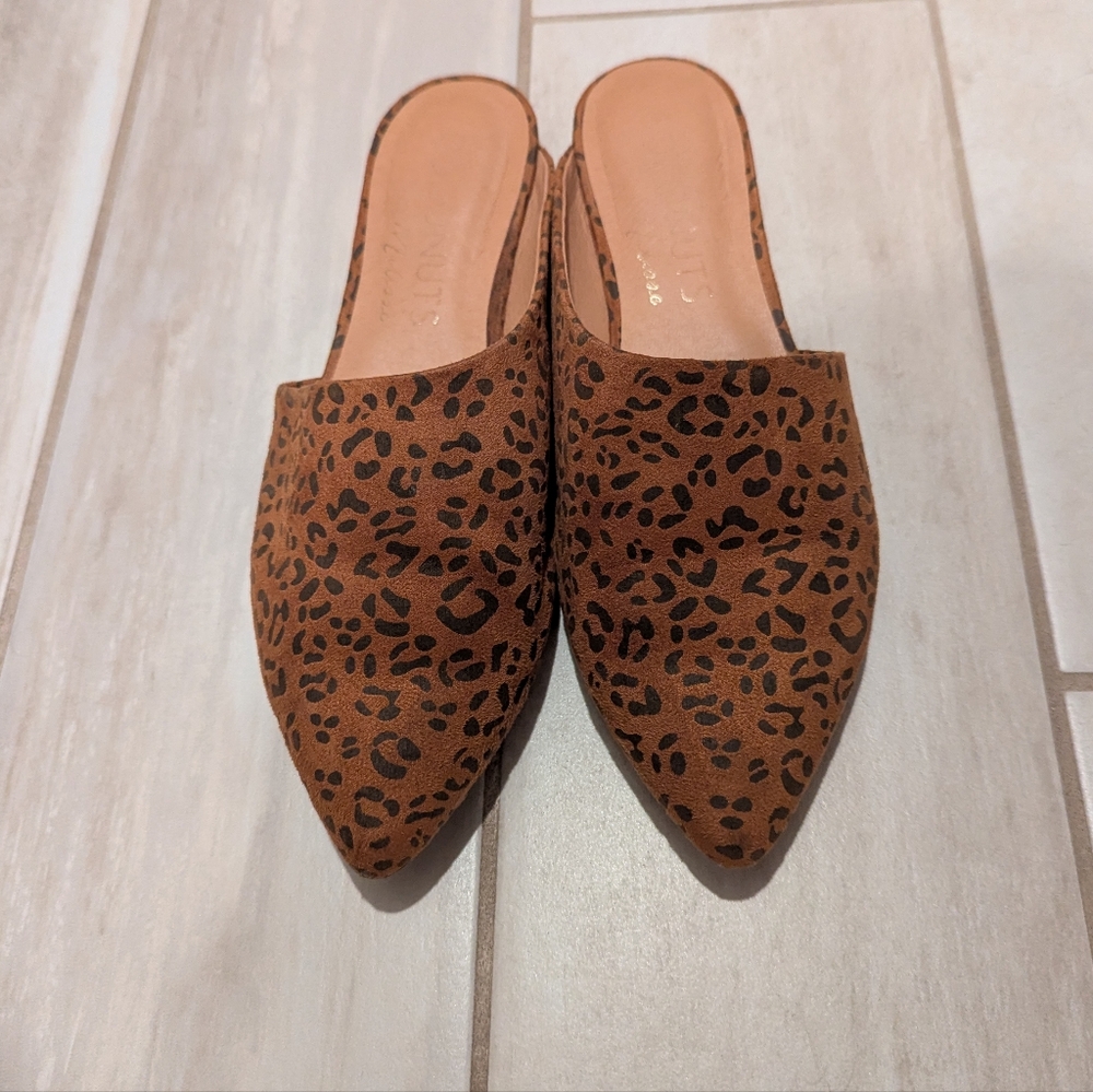 Anthropologie Matisse Animal Leopard Mules Flats 9 - Picture 9 of 10
